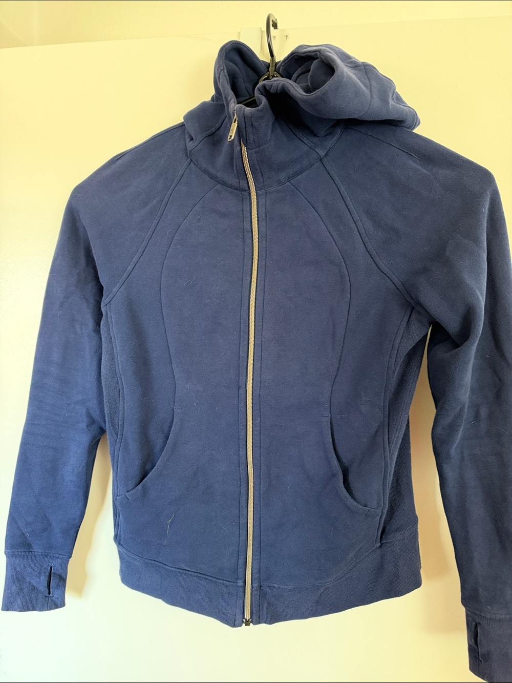 lululemon athletica Navy Curved-Seam Full-Zip Hoodie